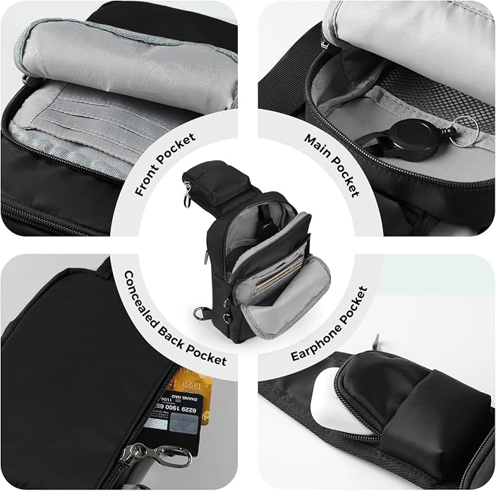 🎒 Everyday Sling Bag – Secure & Lightweight Companion for Travel and Daily Life