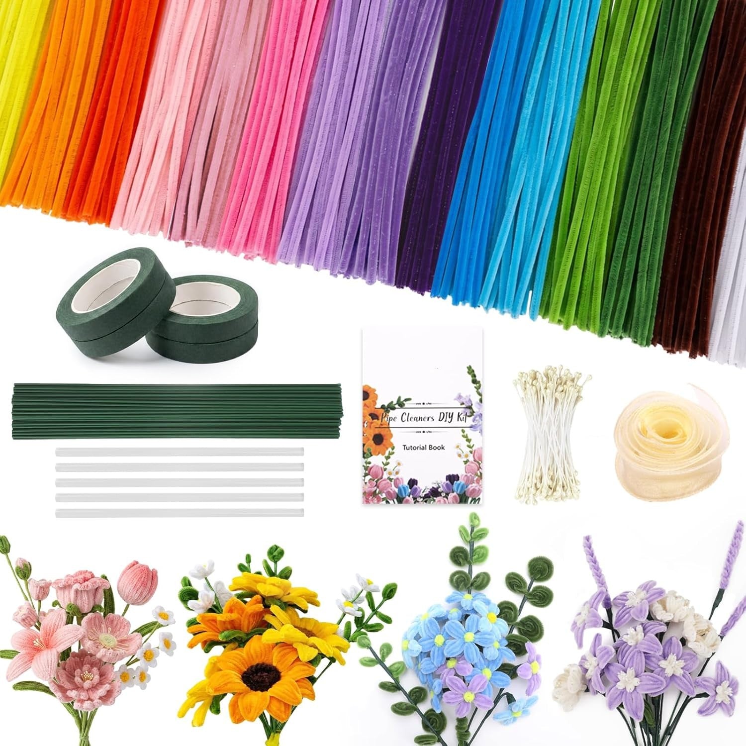 🌸 DIY Flower Making Kit – Create Beautiful Handmade Blooms at Home