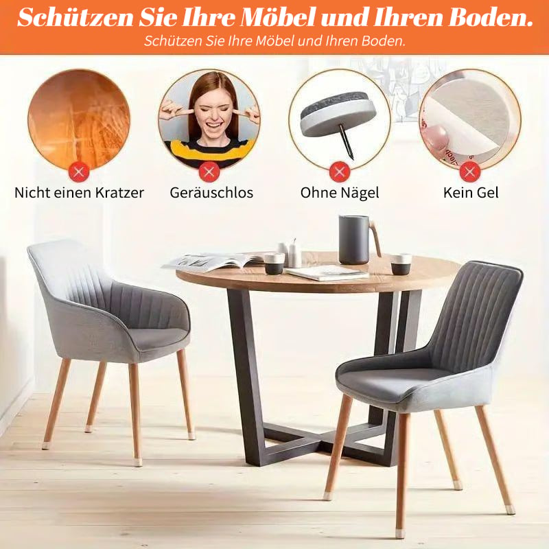 ✨ Universal Rubber Chair Leg Protectors - Suitable for all chair leg shapes