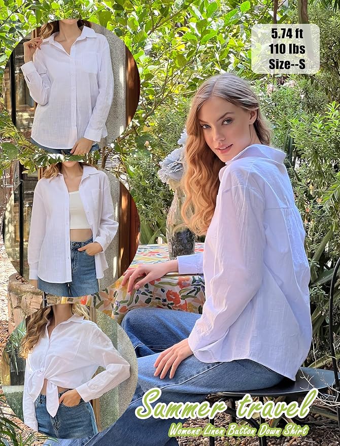 ☀️Relaxed Linen Cotton Shirt – Your Everyday Summer Essential