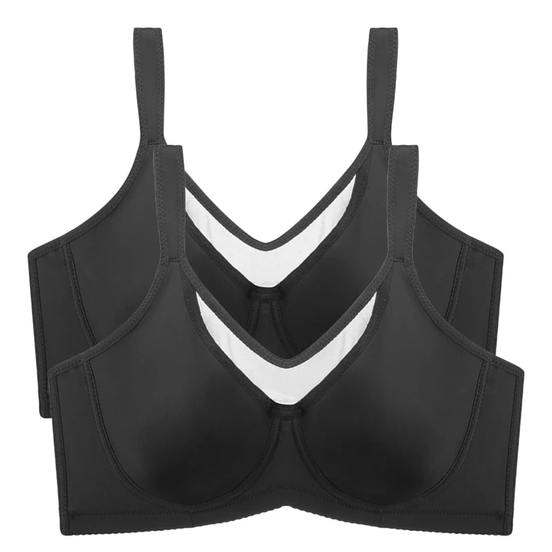 🔥 Today Only: Buy One, Get Two!💐Women's Elegant Sheer Full Coverage Minimizer Bra ✨ Plus Size for Large Busts