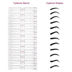 💕 Flawless Brows Made Easy – 12 Precision Brow Stencils for Beginners 👑