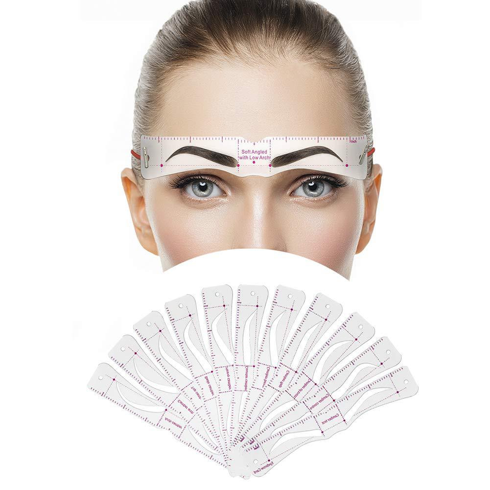 💕 Flawless Brows Made Easy – 12 Precision Brow Stencils for Beginners 👑