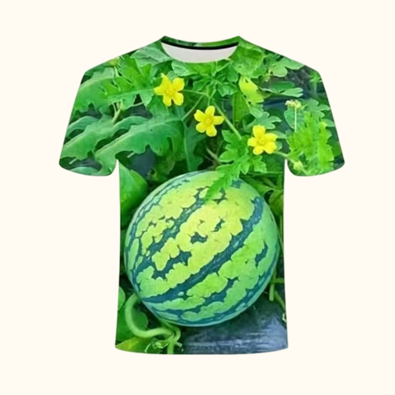 🍉 Funny Watermelon Graphic Tee Matching T‑Shirts Set