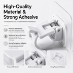 🔥Nail-Free Adjustable Curtain Rod Hooks
