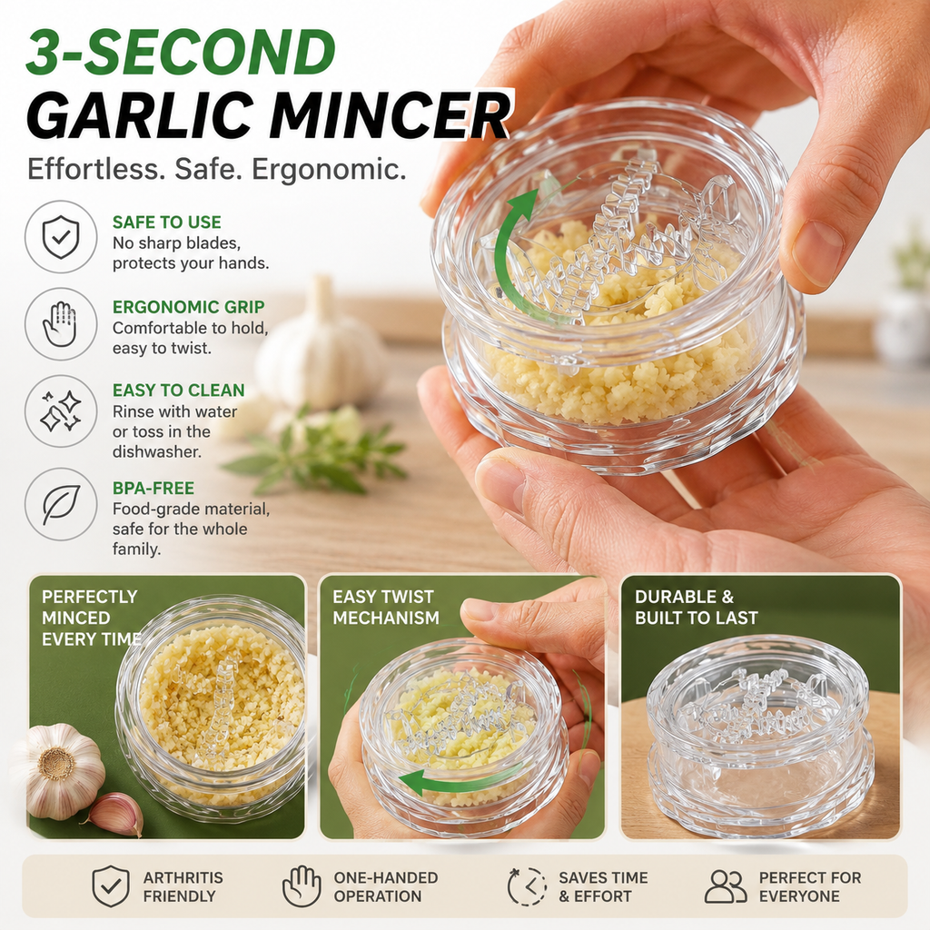 🎁Hot Sale 49% OFF🔥Manual Garlic Twister & Masher