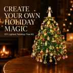 ✨ DIY Lighted Seasonal Tabletop Tree Kit – Create Your Own Holiday Magic