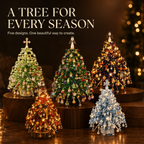 ✨ DIY Lighted Seasonal Tabletop Tree Kit – Create Your Own Holiday Magic