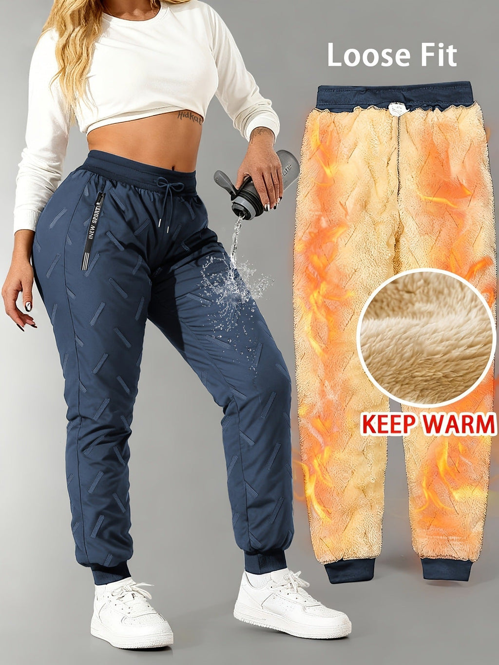 ⏳LAST DAY SALE 50% OFF!! ✨Unisex Super Cozy & Warm Fleece-Lined Waterproof Pants