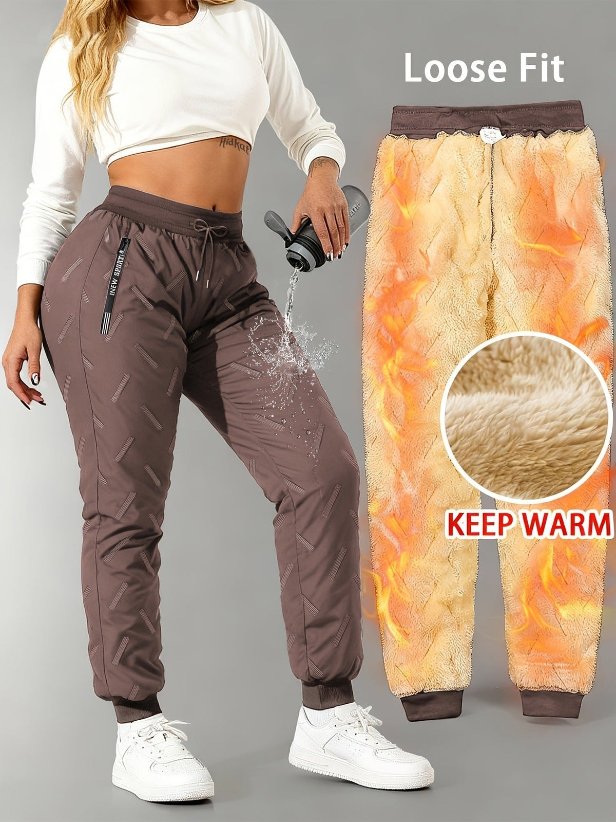 ⏳LAST DAY SALE 50% OFF!! ✨Unisex Super Cozy & Warm Fleece-Lined Waterproof Pants