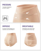 🌸Last Day✨Plus-Size High-Waist Cross Tummy Control Panties