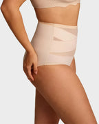 🌸Last Day✨Plus-Size High-Waist Cross Tummy Control Panties