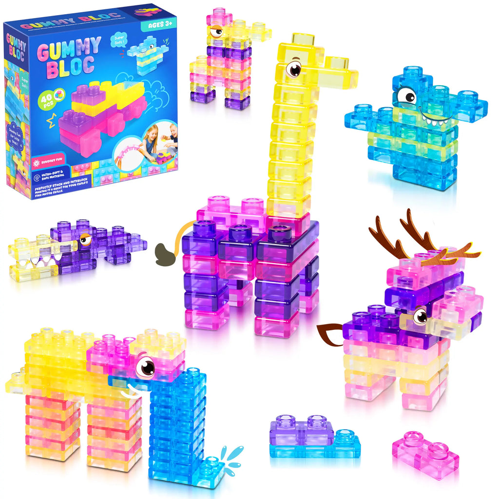 🌈 Jelly Blocks – Squishy Sensory Building Toys for Creative Little Minds