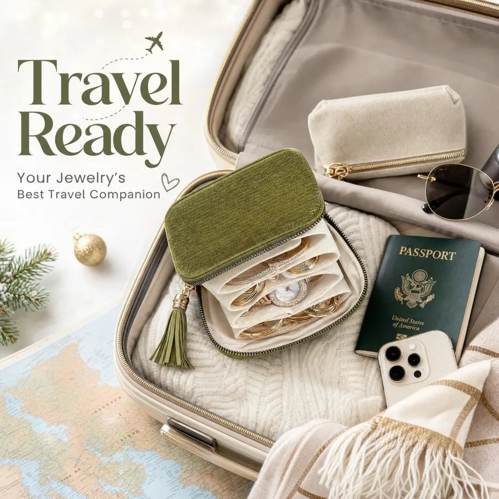 ✨Travel Jewelry Organizer – Elegant Storage for Your Precious Pieces