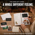 🔥🎁70% OFF!!!-Ready for Christmas!🎅Christmas Gift Card Booklet -👍DIY Spiral-Bound Christmas Gift Card Holder Book