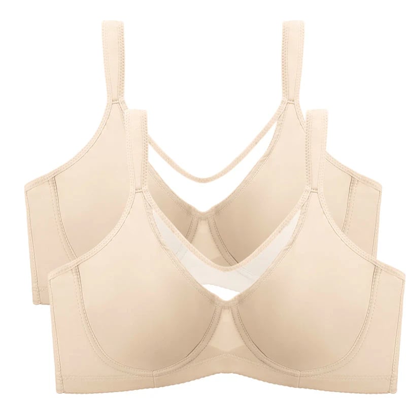 🔥 Today Only: Buy One, Get Two!💐Women's Elegant Sheer Full Coverage Minimizer Bra ✨ Plus Size for Large Busts