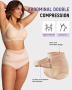 🌸Last Day✨Plus-Size High-Waist Cross Tummy Control Panties