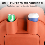Organize Your Car Instantly! No-Slip Clip-On Leather Cup Holder