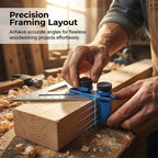 🔧 Aluminum Stair Gauge & Framing Square Clamp – Precision Marking, Durable Build & Essential for Carpentry 🔨