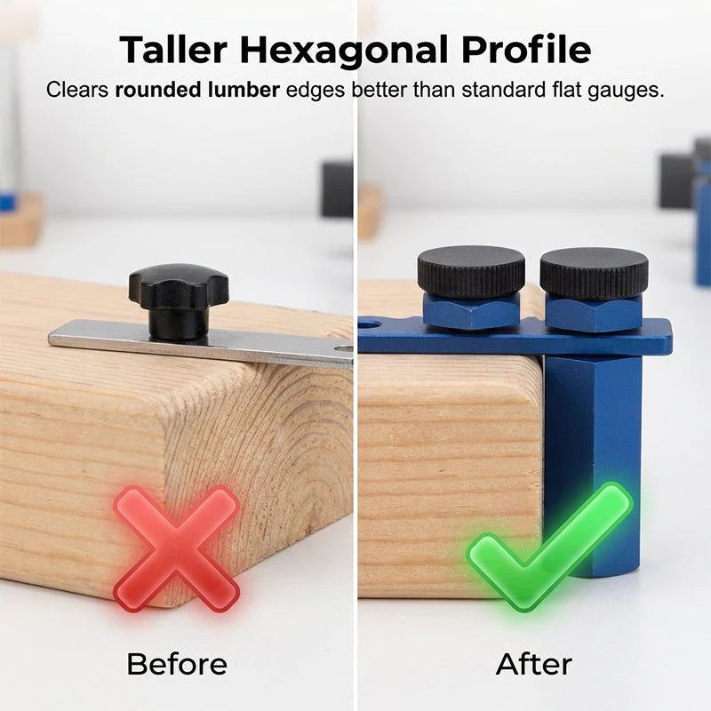 🔧 Aluminum Stair Gauge & Framing Square Clamp – Precision Marking, Durable Build & Essential for Carpentry 🔨