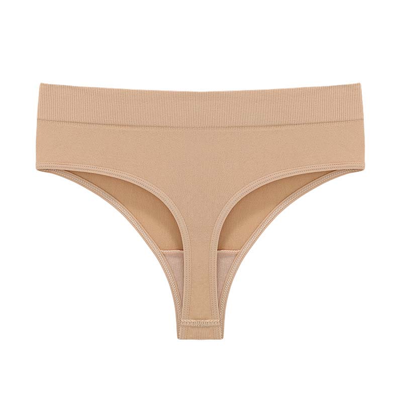 Women's Seamless Ribbed Thong Underwear