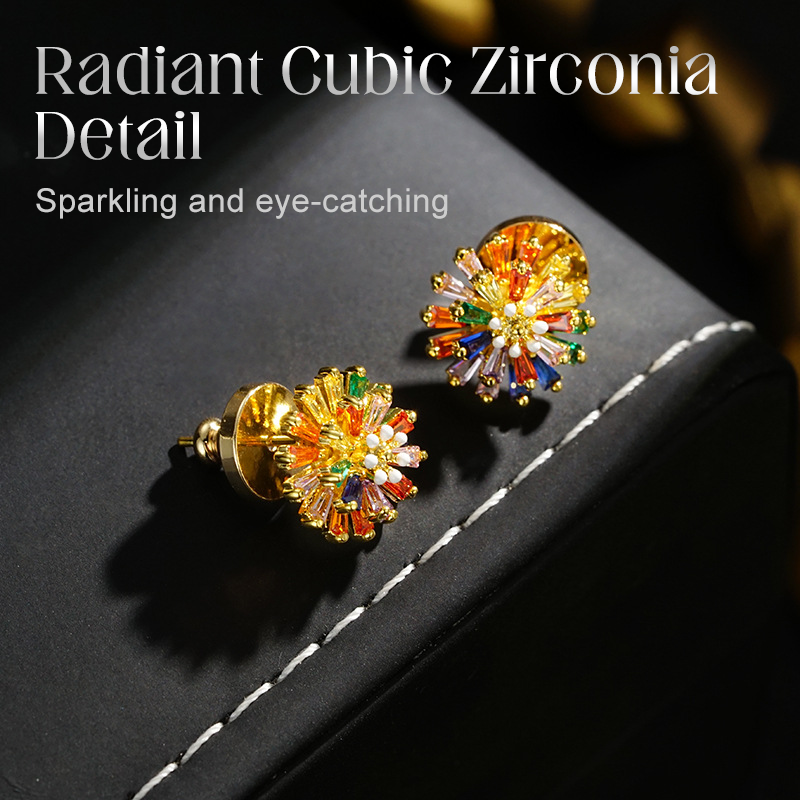 📢📢35% OFF !! ⏰Colorful Firework Stud Earrings for Women
