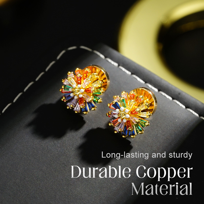 📢📢35% OFF !! ⏰Colorful Firework Stud Earrings for Women