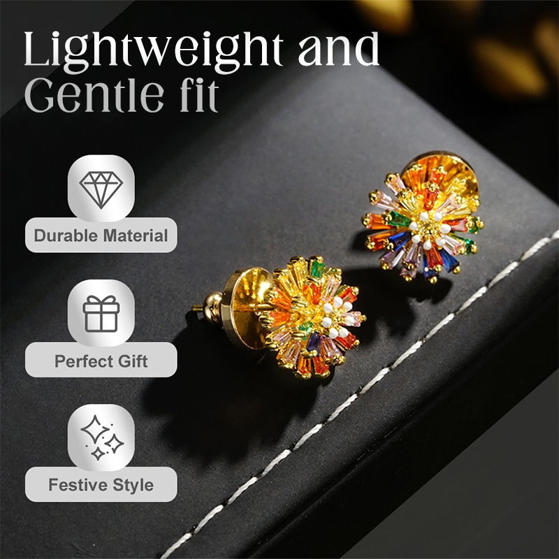 📢📢35% OFF !! ⏰Colorful Firework Stud Earrings for Women