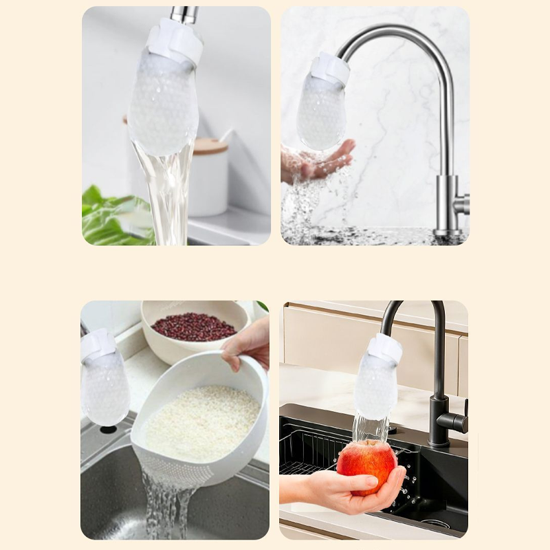 ⏰Anti-Splash Kitchen Faucet Filter for Sediment & Rust Removal