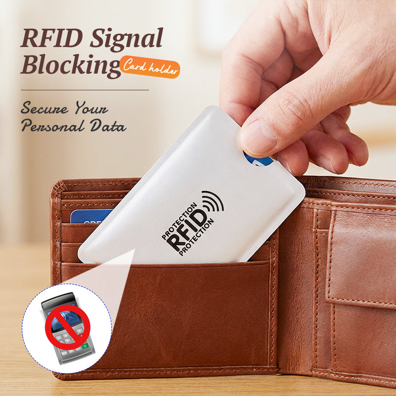 🚨 RFID Card Holder: Blocks scanners and protects your data 💳❌