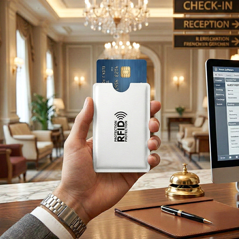 🚨 RFID Card Holder: Blocks scanners and protects your data 💳❌