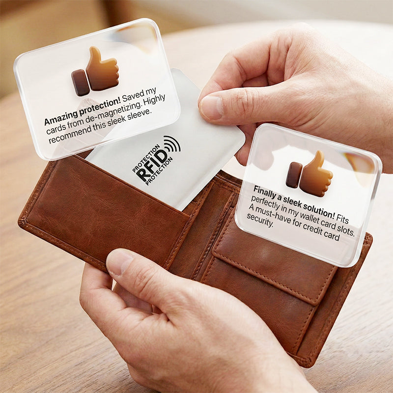 🚨 RFID Card Holder: Blocks scanners and protects your data 💳❌