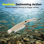 🦐🎣50PCS Luminous Shrimp Lures – Glow in the Dark & Sharp Hooks 🌙✨