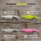 🦐🎣50PCS Luminous Shrimp Lures – Glow in the Dark & Sharp Hooks 🌙✨