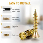 🛠️🔩Self Drilling Drywall Anchors with Screws Kit🪨 Easy Install Wall Fixing Accessories