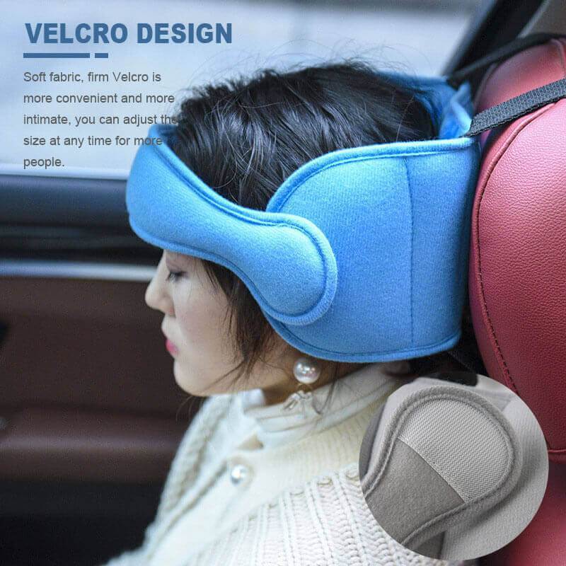 Kids Car Sleeping Head Support Band – Adjustable Toddler Sleep Headrest Pillow, Anti-Droop Child Head Stabilizer for Car Seats