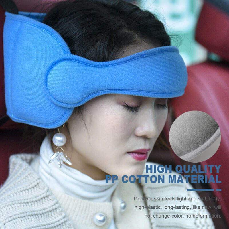 Kids Car Sleeping Head Support Band – Adjustable Toddler Sleep Headrest Pillow, Anti-Droop Child Head Stabilizer for Car Seats