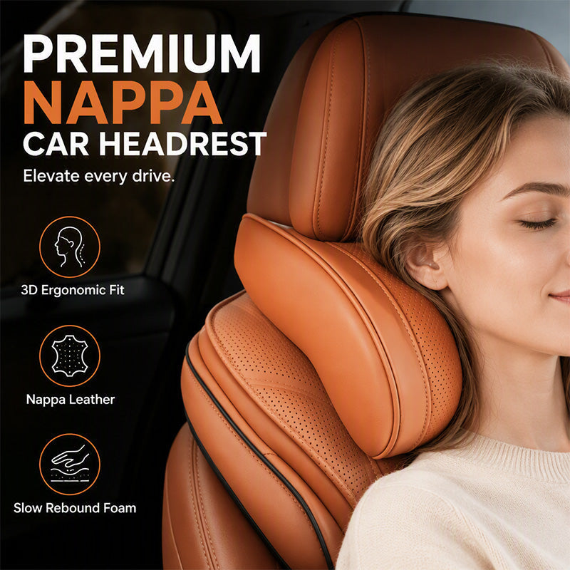 🚗💤 Universal Memory Foam Car Headrest Neck Pillow