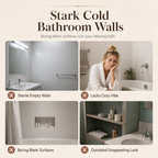 📢📢50% OFF !! ⏰4 Piece Farmhouse Bathroom Wall Decor Set🛁🧱