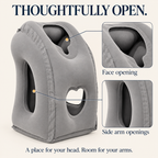 ✈️ Inflatable Airplane Sleep Pillow – Lean-Forward Travel Comfort