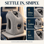 ✈️ Inflatable Airplane Sleep Pillow – Lean-Forward Travel Comfort