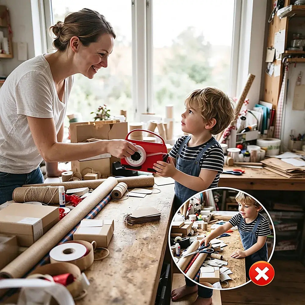 Wrapping Paper Cutter Tape Dispenser Kit